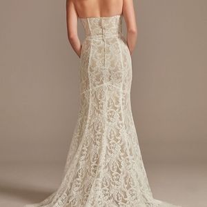 14 Wedding Dress David's Bridal Ivory Lace Train